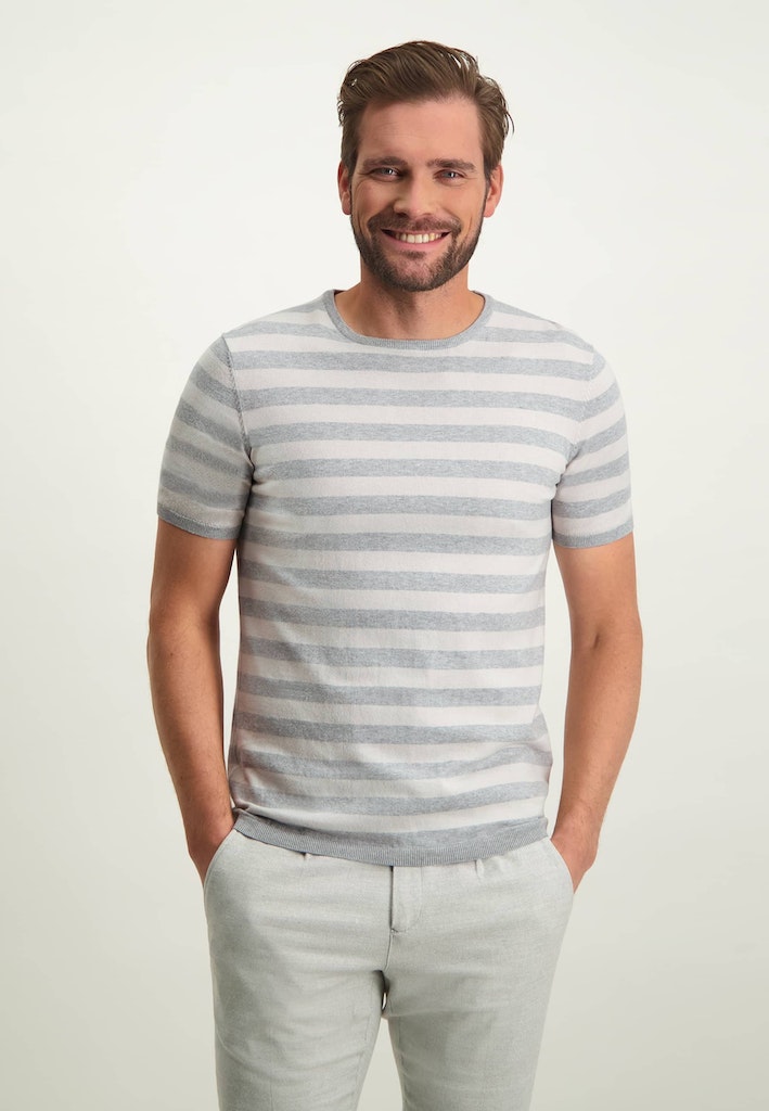 Knitted sptriped tee