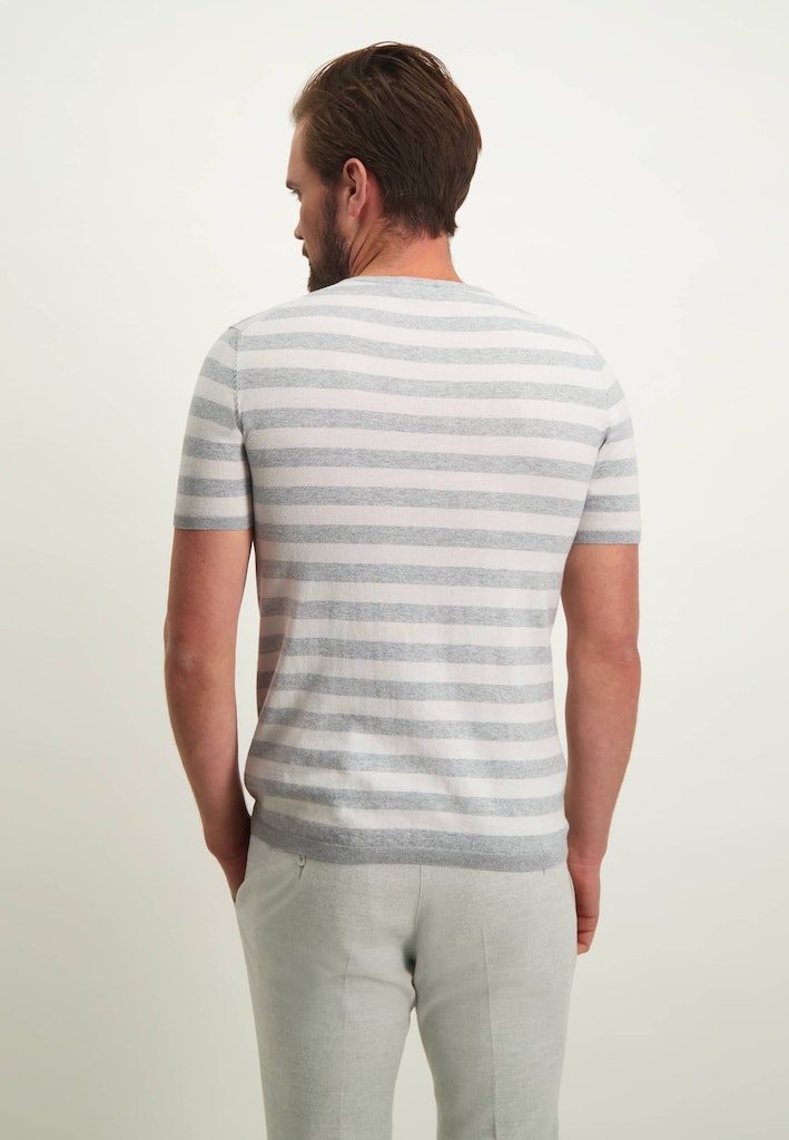 Knitted sptriped tee