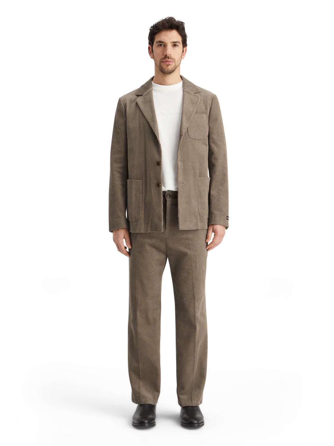 Unconstructed relaxed blazer