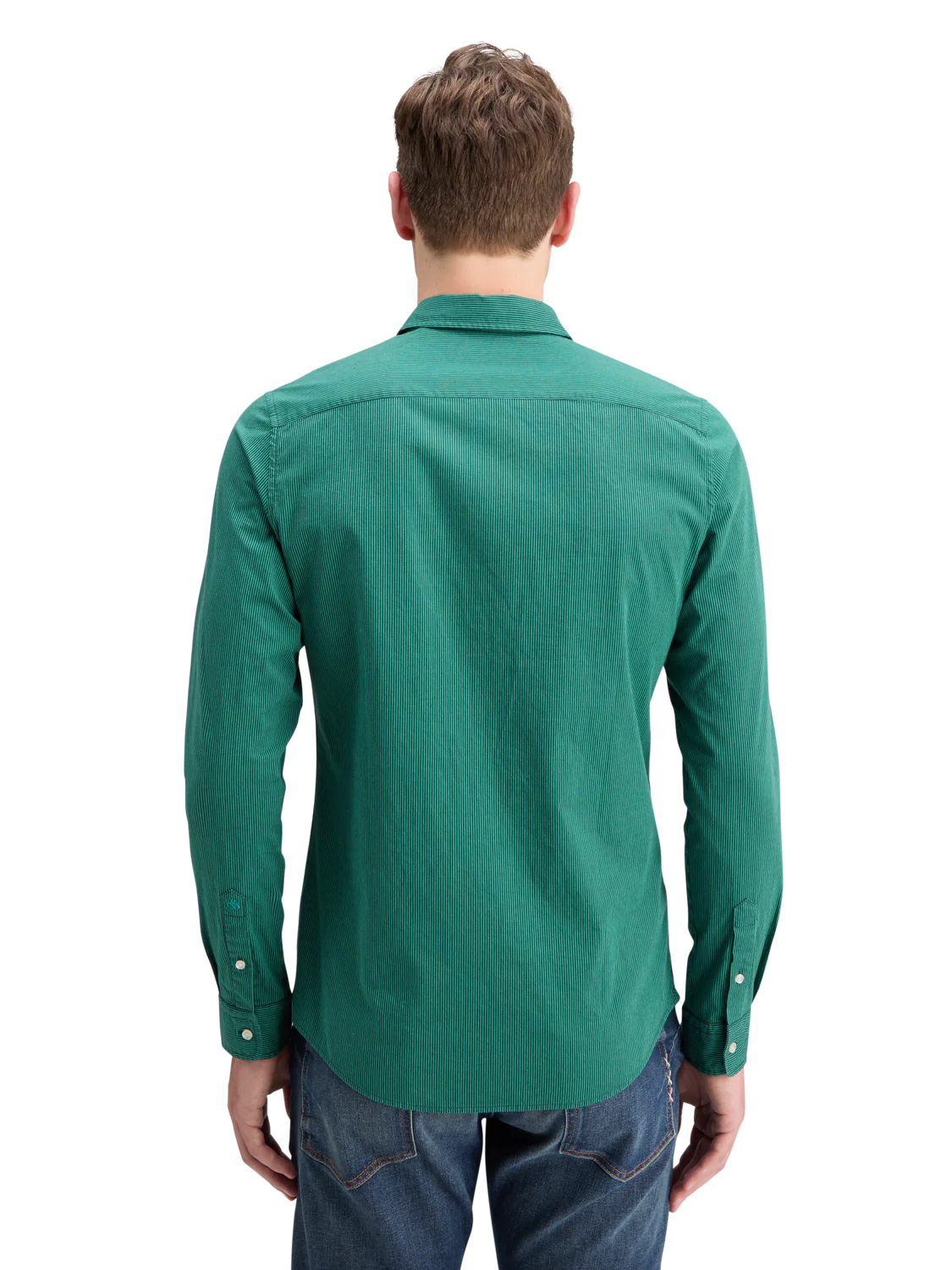 Esstential poplin stripe bd ls