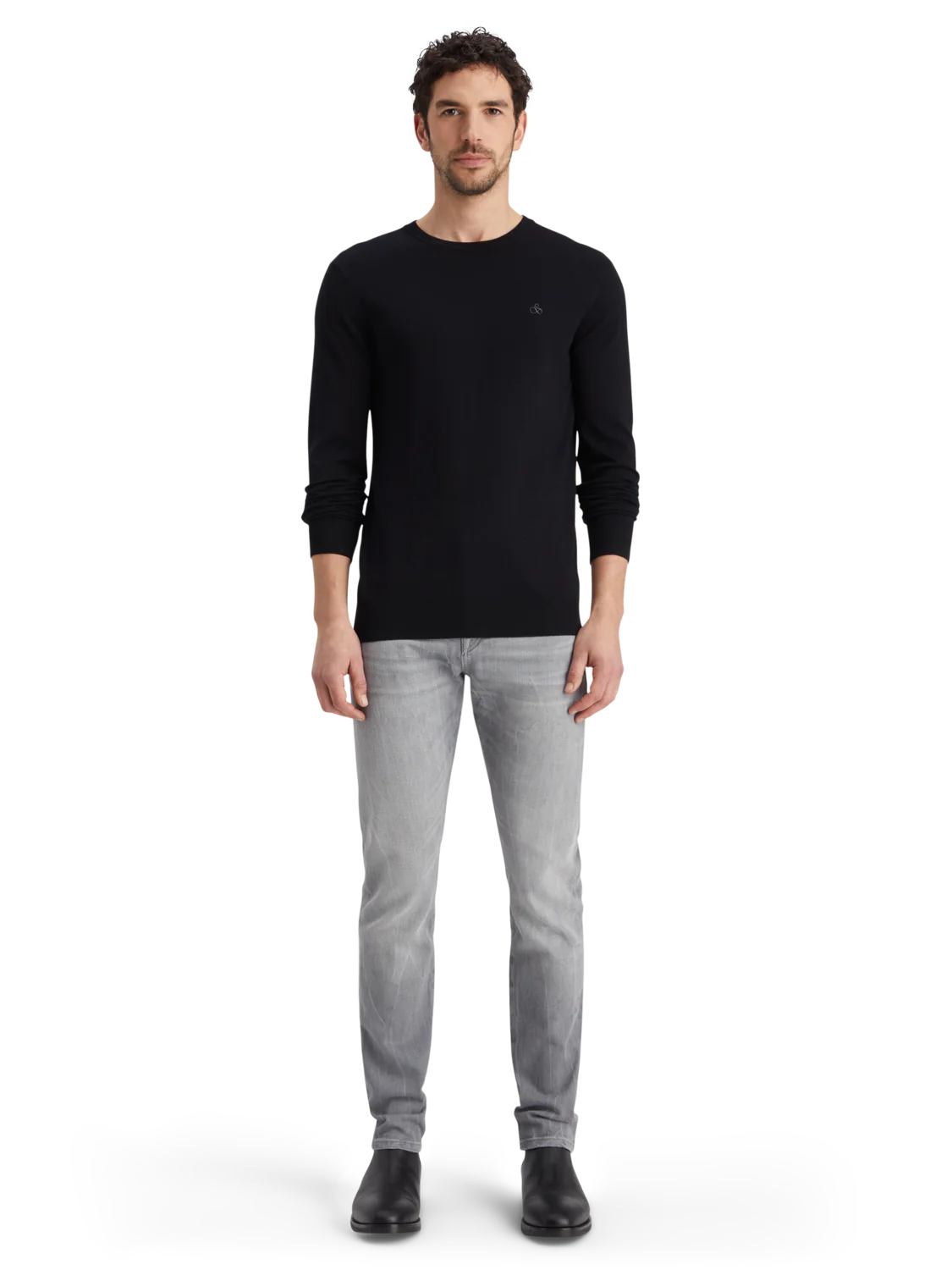 Core viscose pull c-neck
