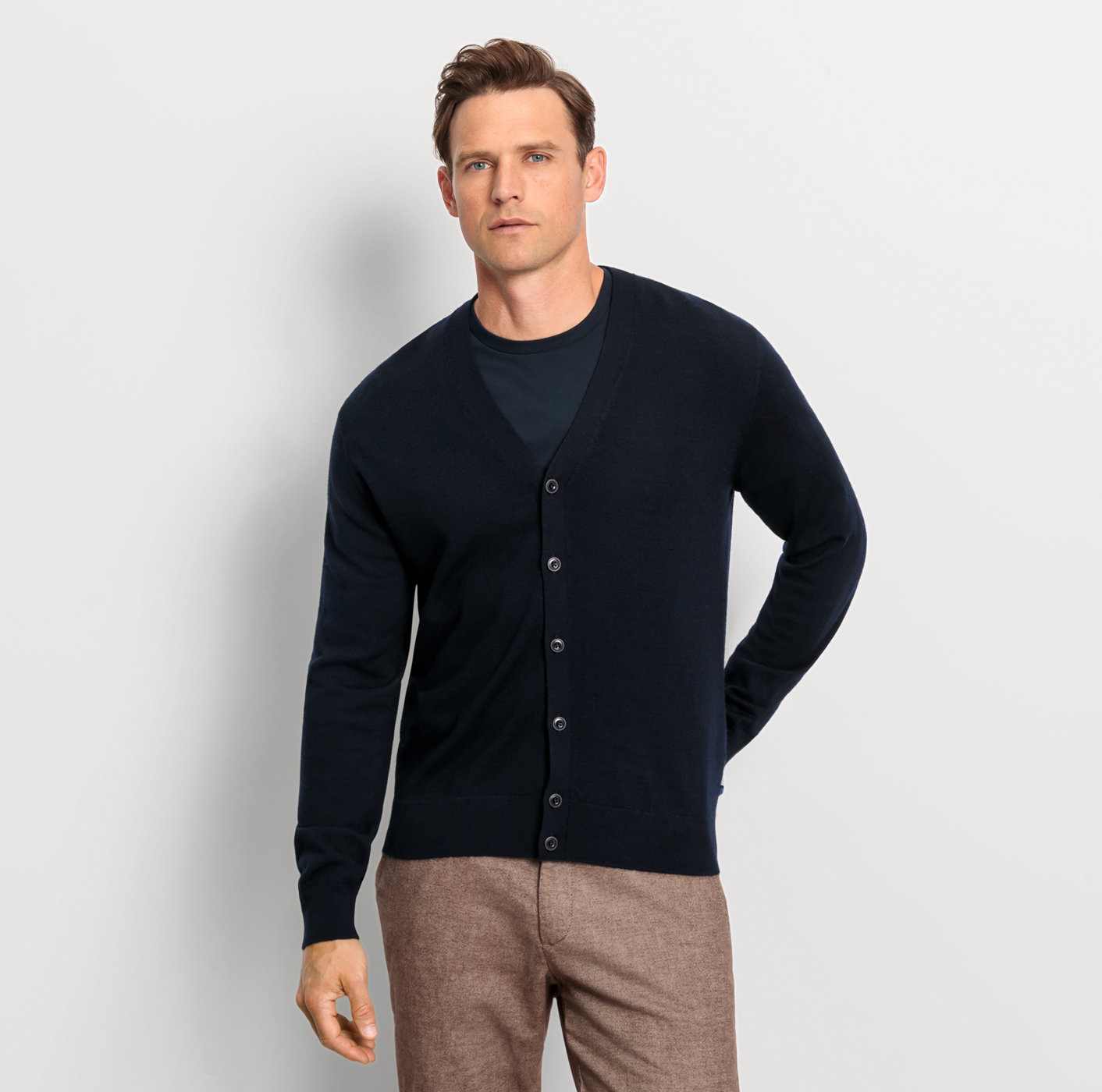 Cardigan basic merino