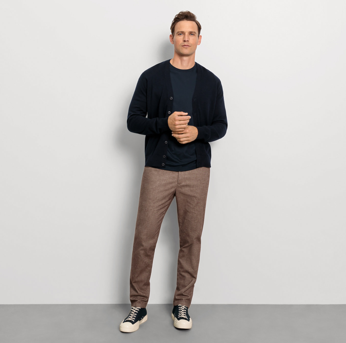 Cardigan basic merino