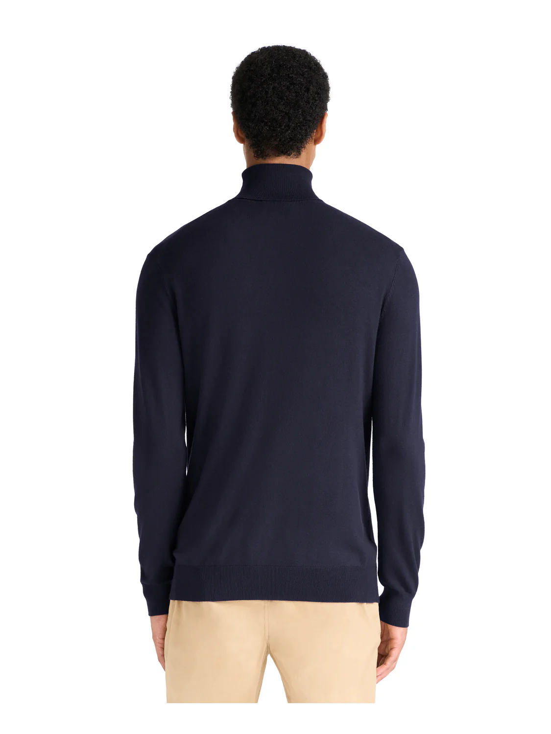 Turtleneck viscose sweater