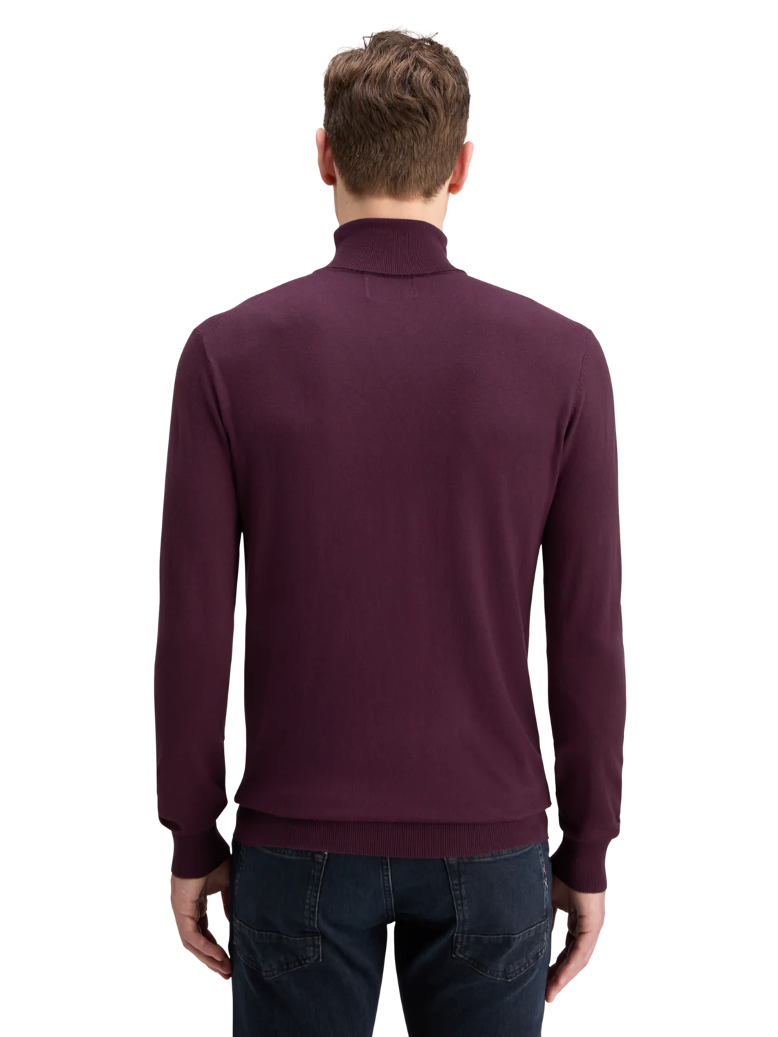 Turtleneck viscose sweater