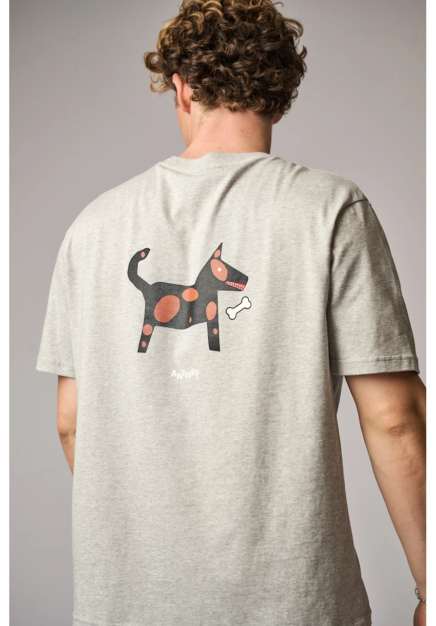 Back print hond beentje