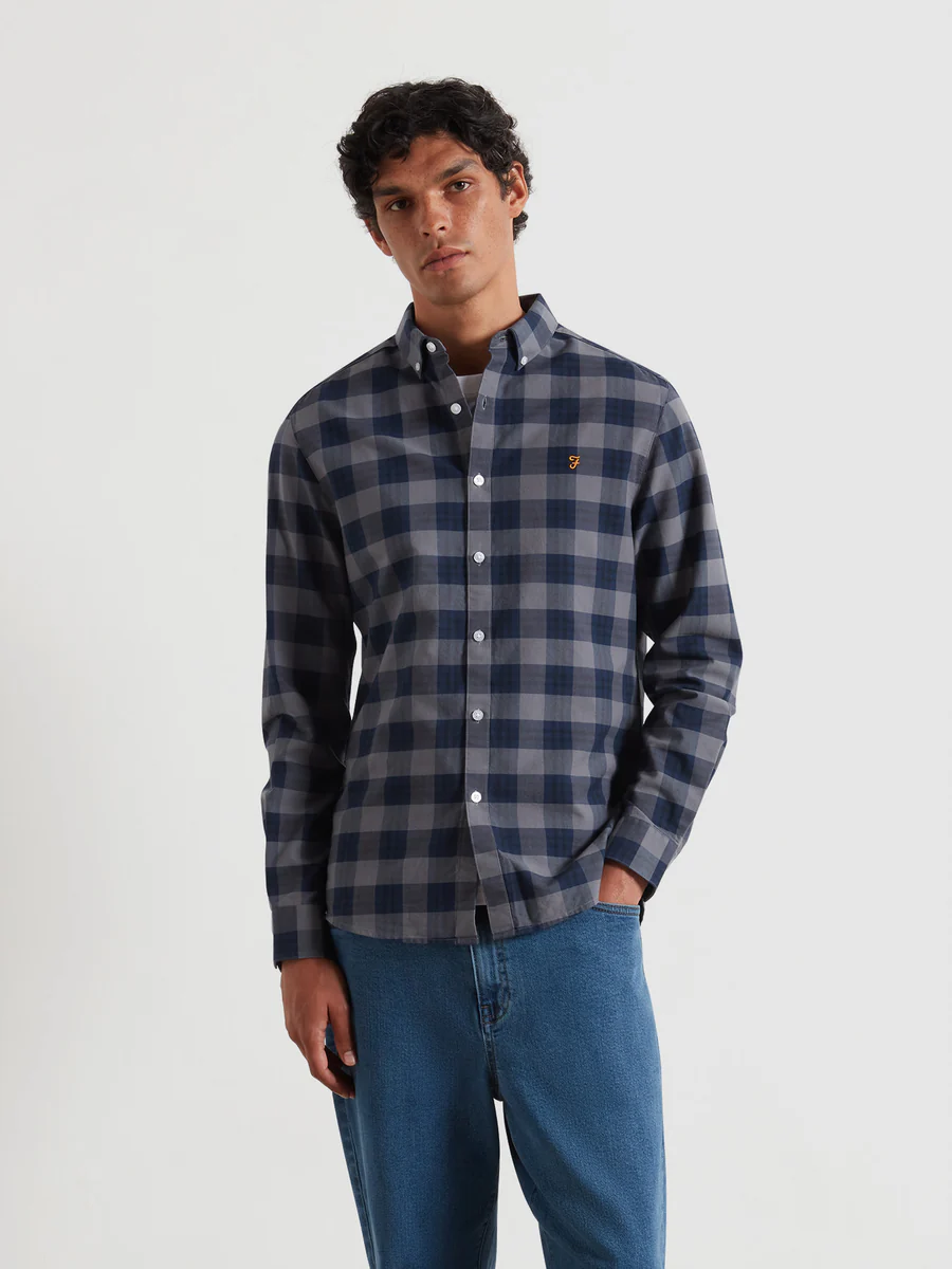 Brewer check slim fit