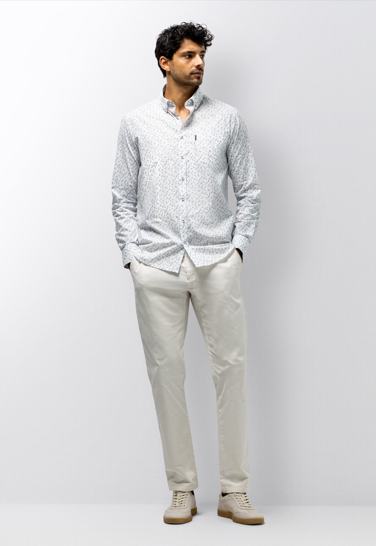 Poplin print ls bd