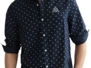 Scotch & Soda Printed Cotton Poplin Regular-Fit Shirt 184700-401