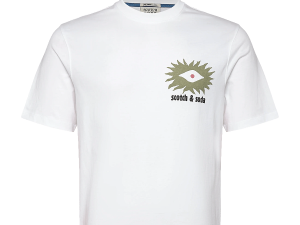 Front and back artwork relaxed-fit T-shirt