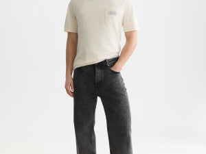 TEXTURED JACQUARD RELAXED-FIT T-SHIRT