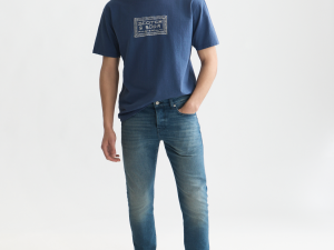 Scotch & Soda Embroidered Front Artwork Relaxed-Fit T-Shirt 183587-410