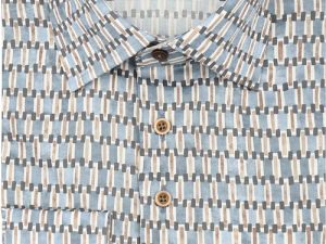 R2 Amsterdam Poplin print shirt