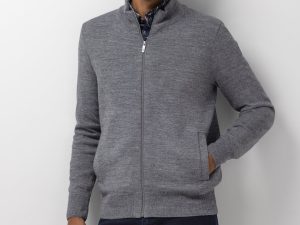 Vest van wolmix 161-26097-9559