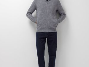 Vest van wolmix 161-26097-9559