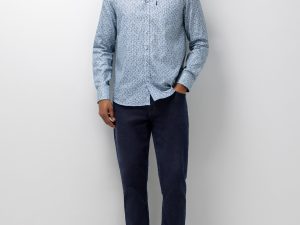 Overhemd met geometrische print 214-26218-5659