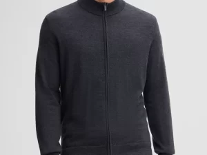 Strellson Marek merino vest met opstaande kraag