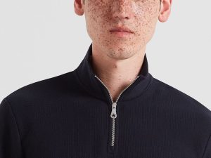 Farah Conrad Textured Quarter Zip Sweatshirt