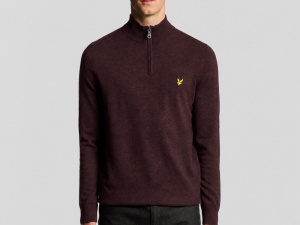 Lyle & Scott Lambswool Blend Quarter Zip Jumper