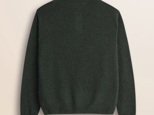 MCS Mouliné lambswool polo sweater